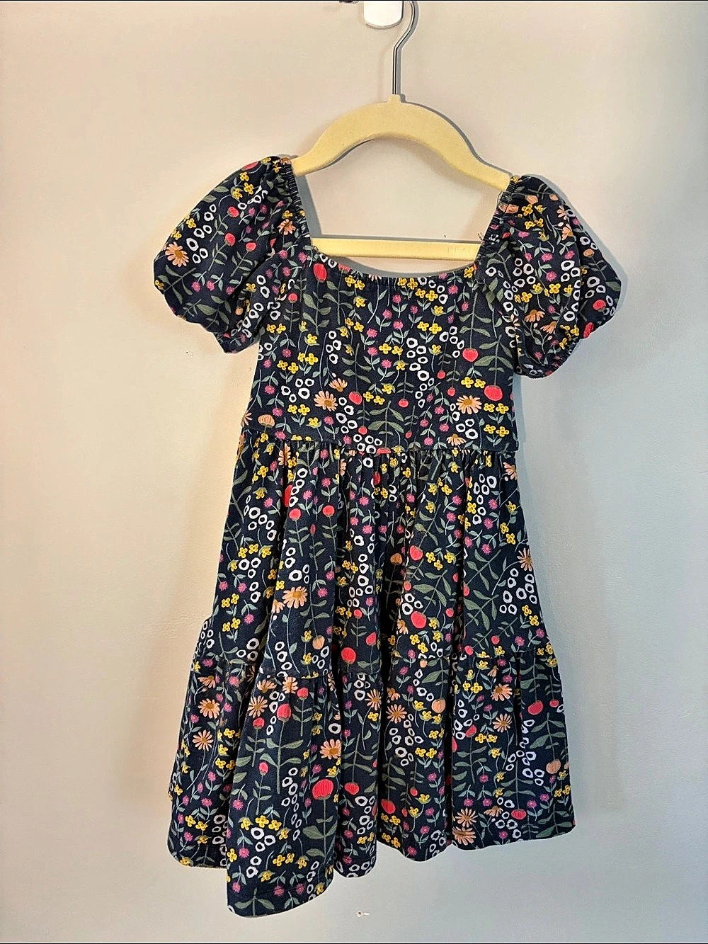 Alice + Ames Floral Dress Blue & Multicolor Girls 4T Like New